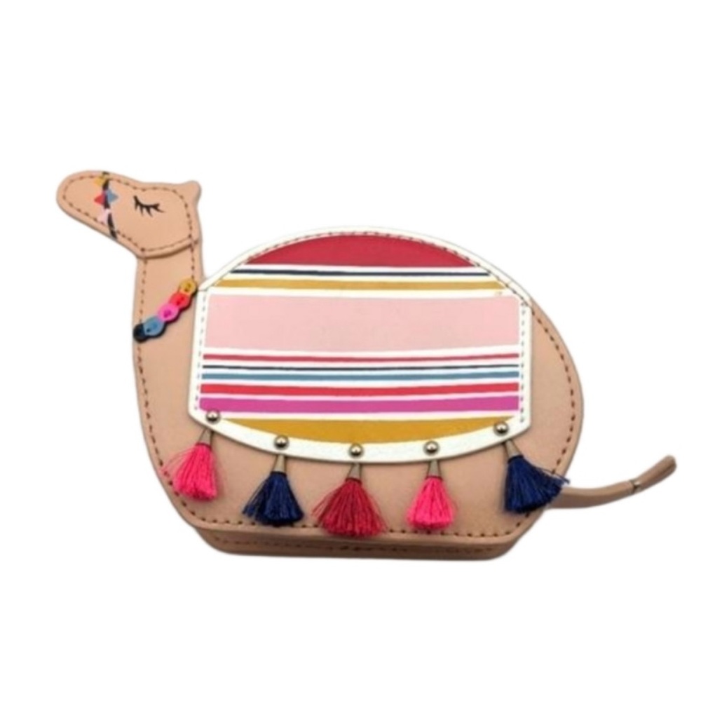 Sold🎉Pink and Red Camel Wallet with Tassels